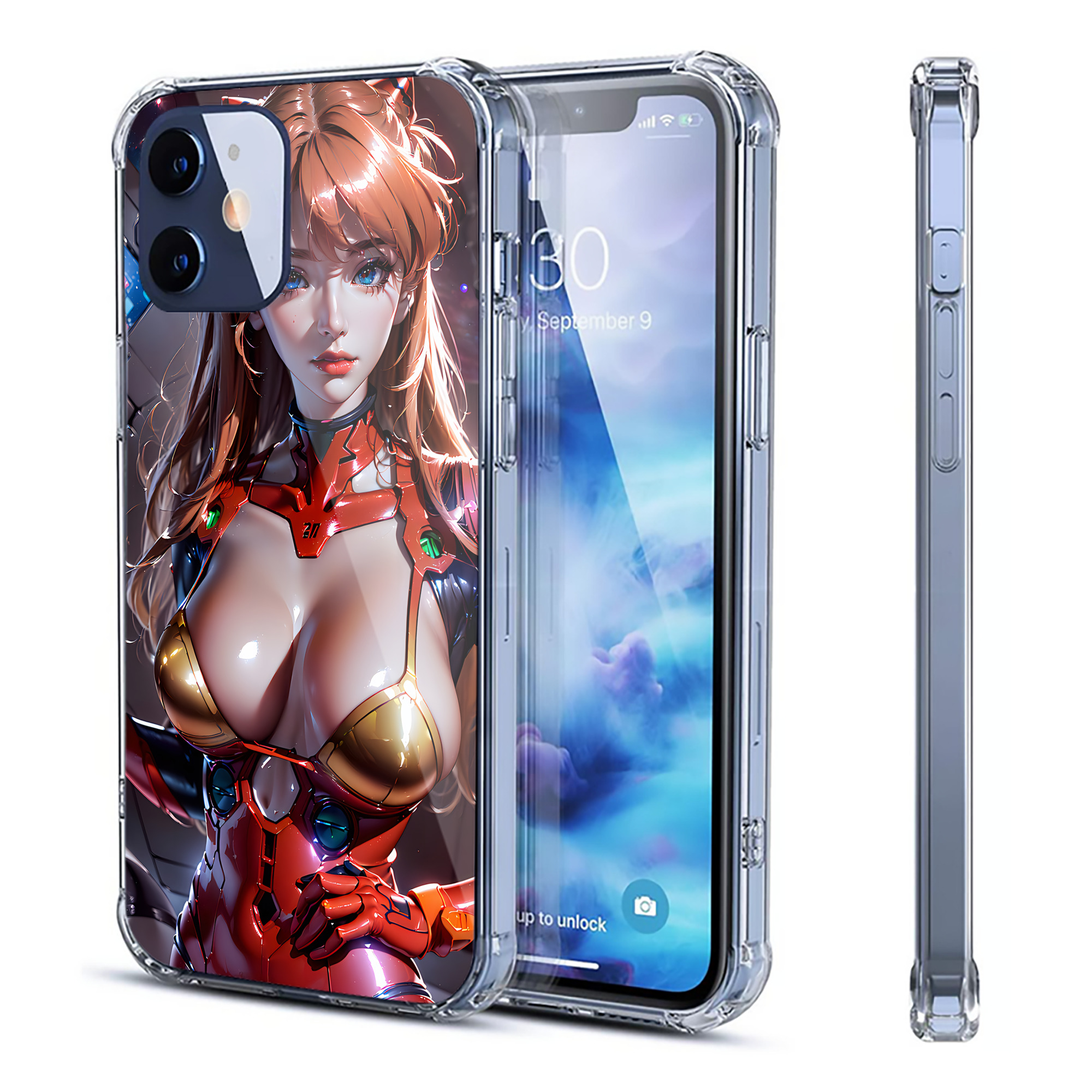 （画像用） EVA 新世紀エヴァンゲリオン 【iPhone 12シリーズ対応】透明スマホケース（クリアソフトケース）